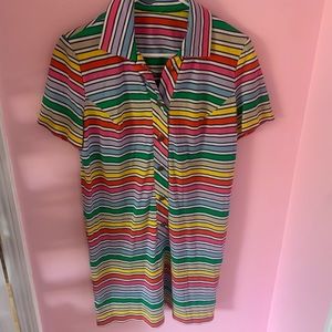 Vintage 60s Rainbow Scooter Dress